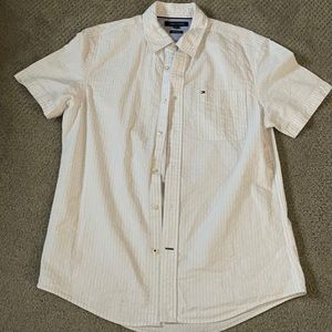 Men short sleeve button down shirt